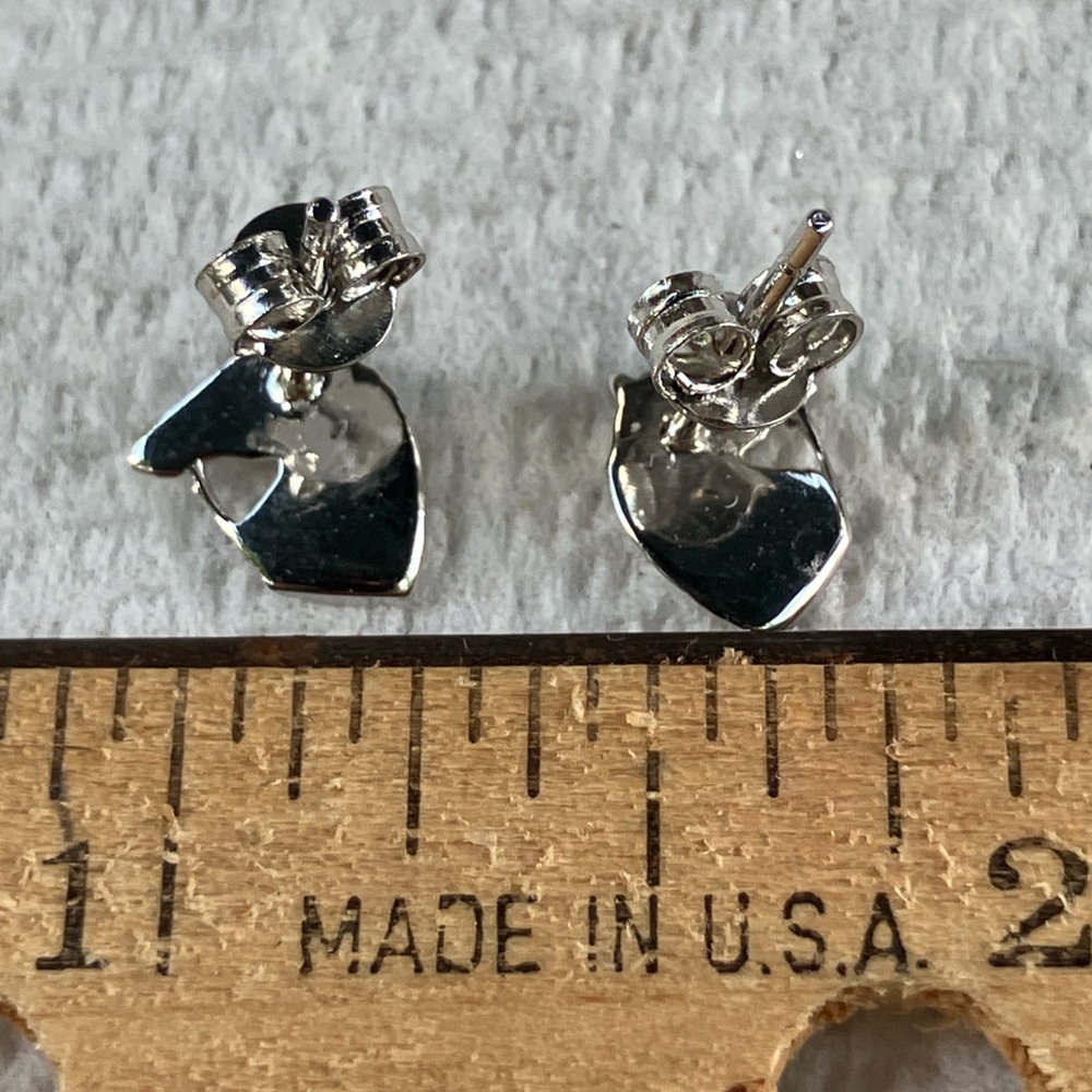 Tiny Sterling Silver Horsehead Stud Earrings - image 3